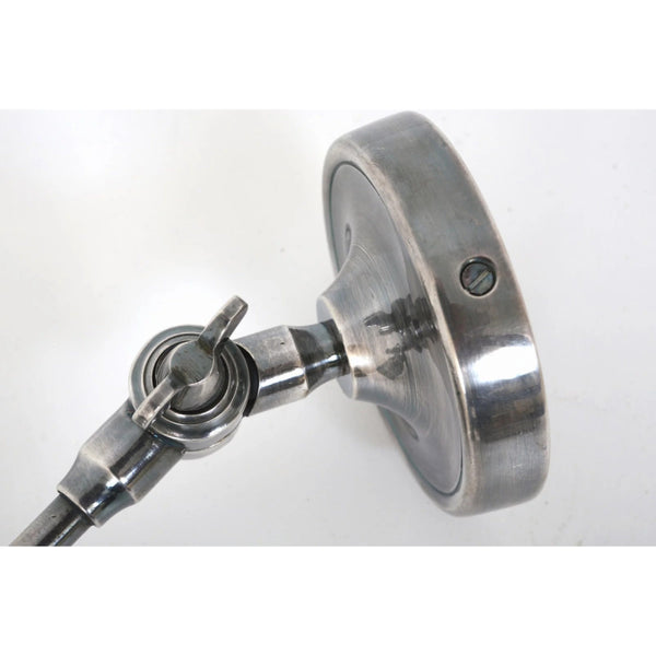 Indigo Swing Opbouwspot Zilver Messing – Draaibare GU10 Wand- & Plafondlamp