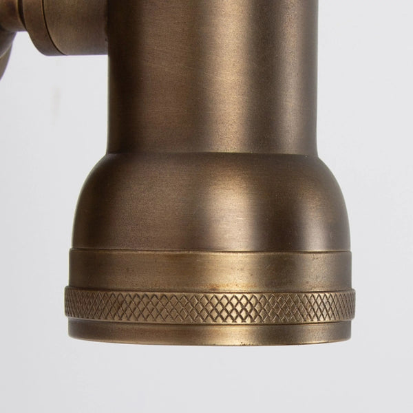 Indigo Mini Swirl Wandspot Messing – GU10 Opbouwlamp Ø5 cm