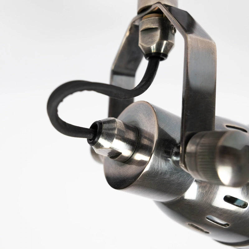 Indigo Mini Opbouwspot Zilver Messing – Draaibaar GU10 Spotlamp