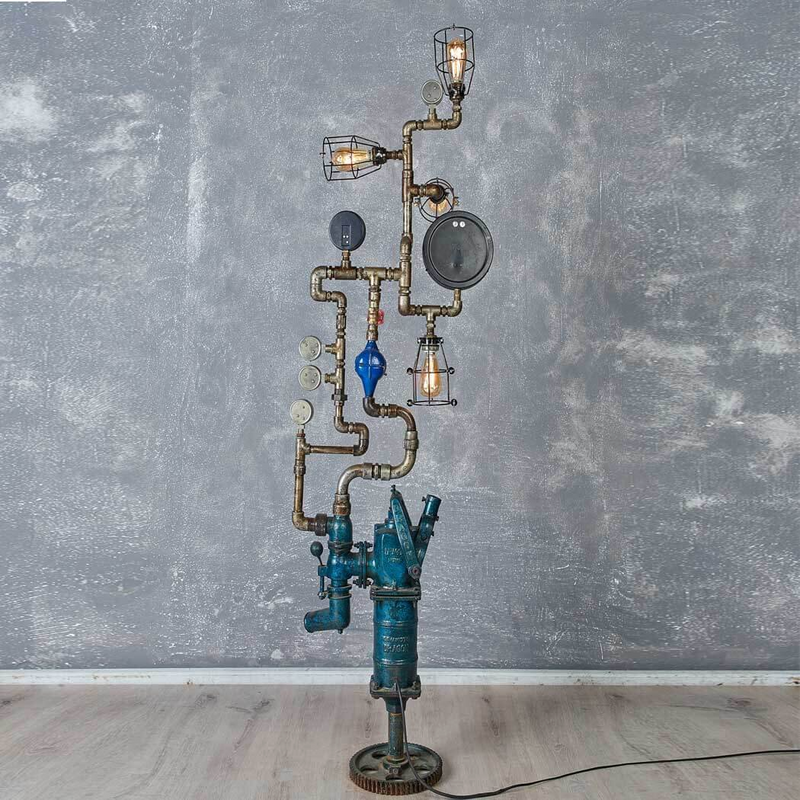 Golden Pigs - Hoge Spectaculaire Waterpomplamp