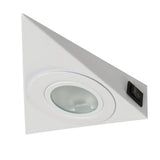 Zepo Meubeldriehoekspot Staal 12V G4 Fitting Wit/Zwart