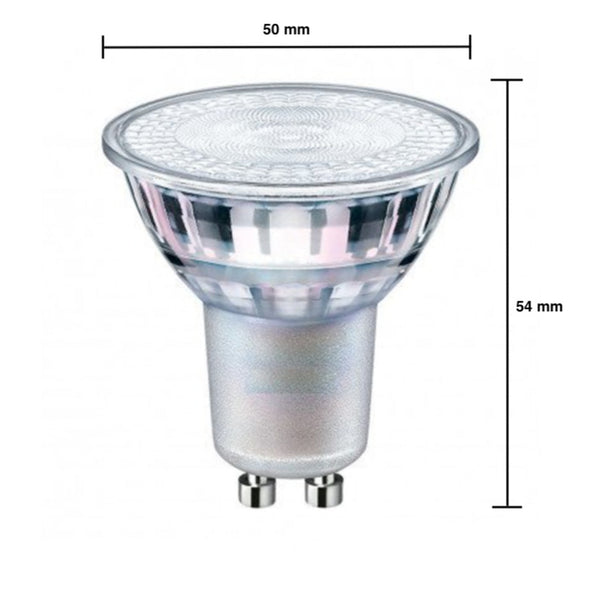 Dimbare LED spot - GU10 5,5W - 2700K warm wit licht - Glazen behuizing