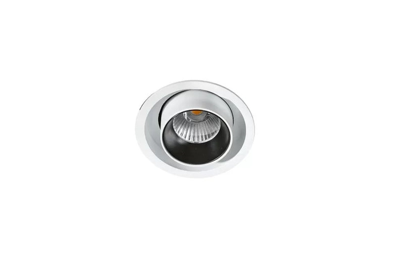 Luna-L LED Dimbare Downlight Aluminium Wit/Zwart 15W 3000K