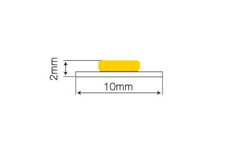 LED Strip 24V - 10MM COB PRIME - 5 Meter 90W - 18Wp/m - 2700K 927 Warm Wit | 2400 Chips p/m - 5 jaar garantie