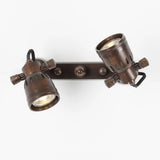 Indigo Double Spotlamp Antiek Brons – 2x GU10 Wand-/Plafondspot