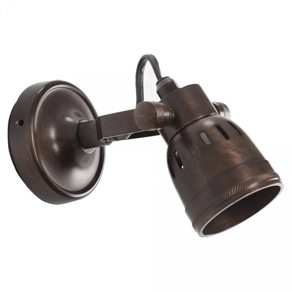 Indigo Spotlamp Antiek Brons – GU10 Wand-/Plafondspot van Messing