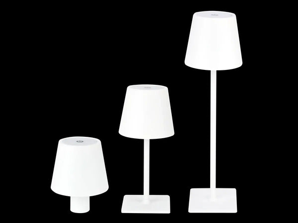 LED Tafellamp IP54 – TAZA 3,5W – 400Lm – CCT 3000K/4000K/5000K – Wit – 2x2000mAh Accu – 4in1 LITE | Draagbaar & Oplaadbaar Werklicht voor Binnen/Buiten