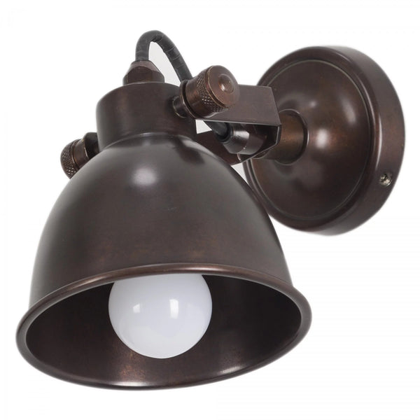 Maxim Opbouwspot Brons Messing – Draaibare Wandlamp E14 Fitting