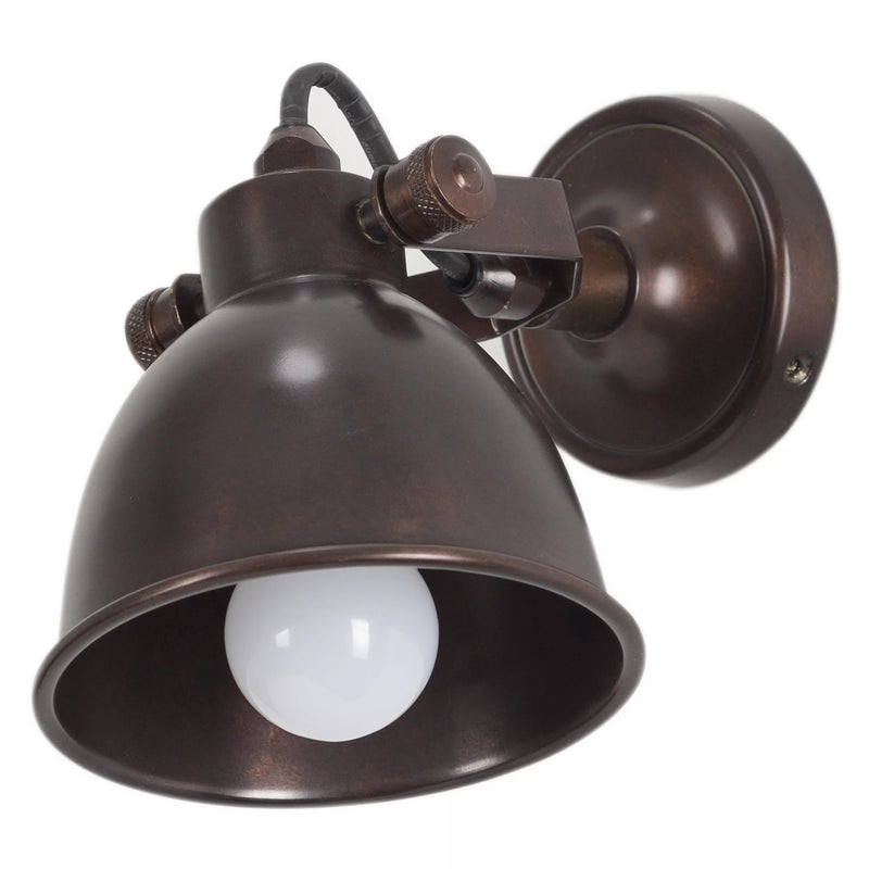 Maxim Opbouwspot Brons Messing – Draaibare Wandlamp E14 Fitting