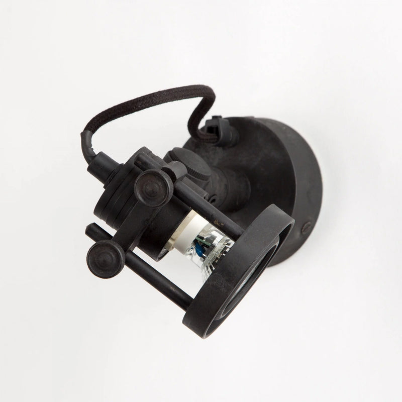 Prescott Opbouwspot Zwart Messing – Kantelbare GU10 Wand- & Plafondlamp