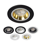 Feline DSO Inbouwspot Vast Aluminium Wit/Zwart Decoratieve Ring