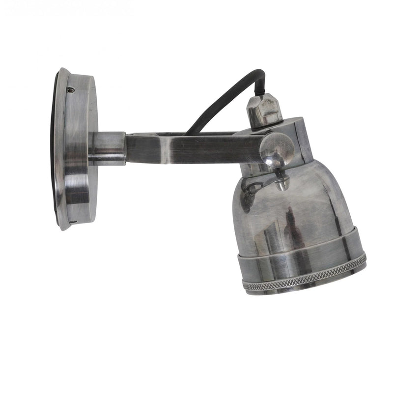 Indigo Buitenlamp Zilver – Wandspot van Messing IP54 | GU10