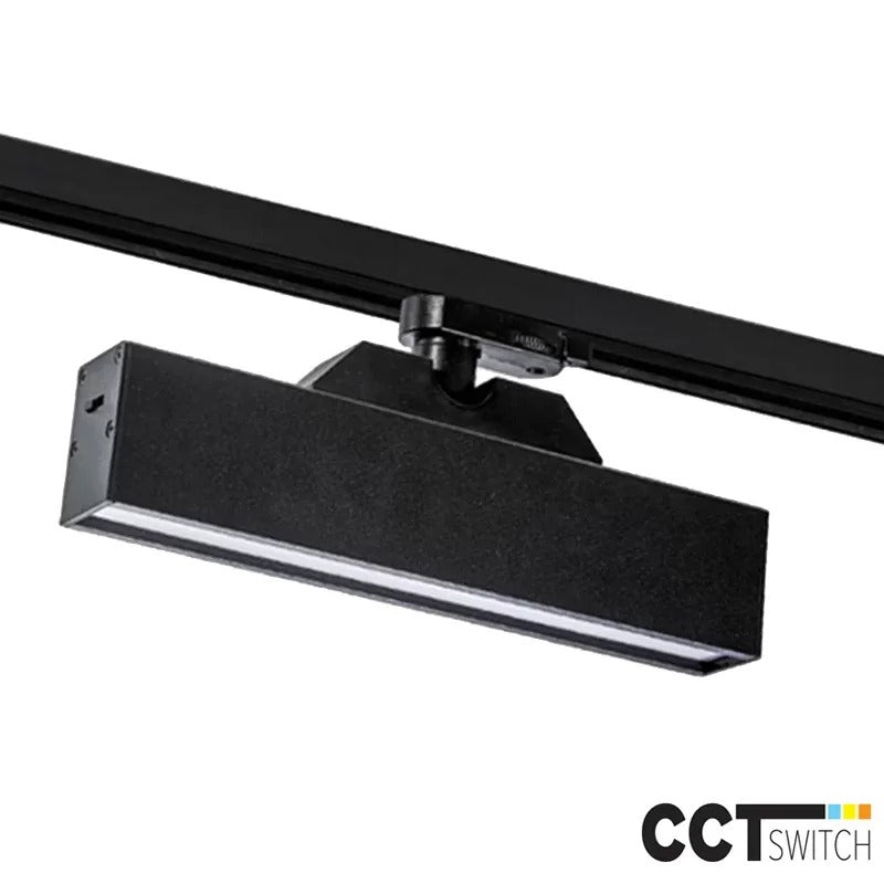 Linnea-T3 LED Railspot Aluminium CCT Wit/Zwart 3-Fase 120º