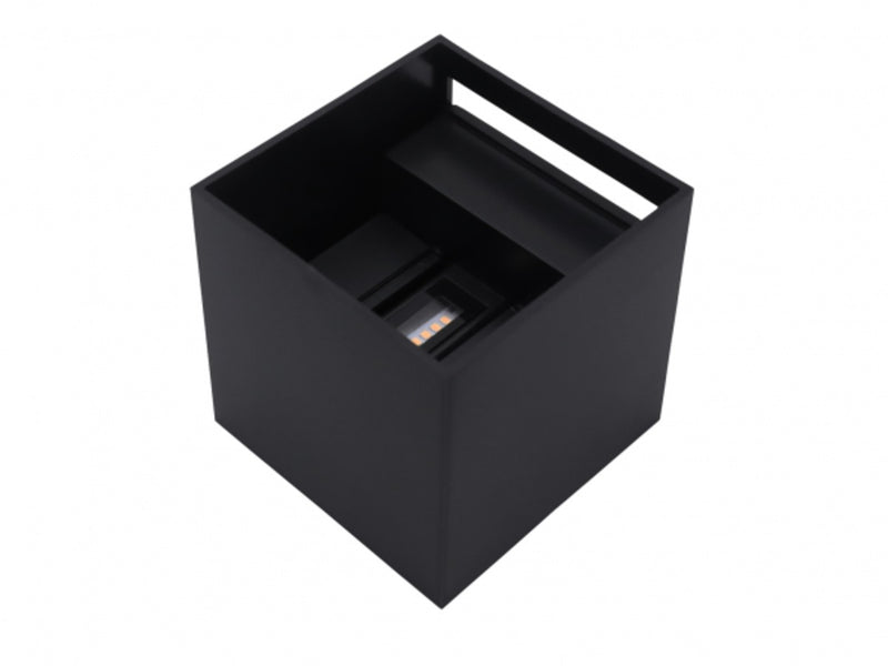 LED Wand Buitenlamp IP65 - Zwart - 6W 450Lm | Up and Down verstelbare lichtspreiding - Lichtkleur optioneel - 3 jaar garantie