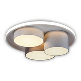 Näve Leuchten - 3-Led Plafondlamp "Eppan" D: 56Cm Grijs