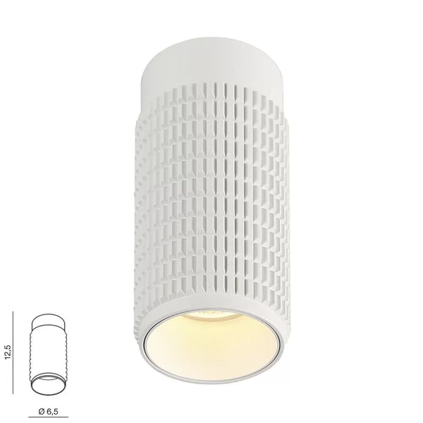 Avica-P Opbouwspot Aluminium GU10 Wit/Zwart 35W