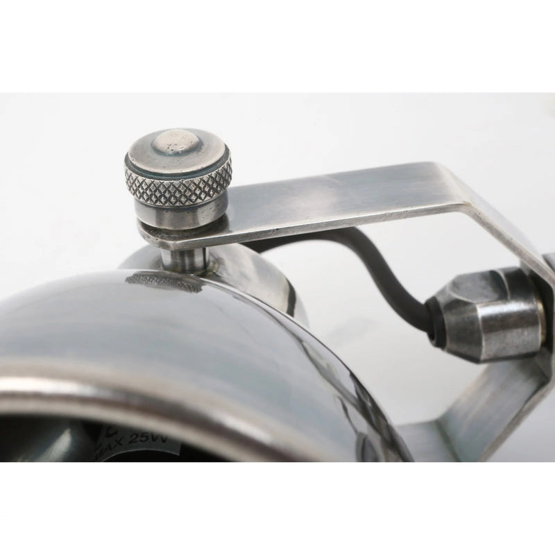 Maxim Swing Opbouwspot Zilver Messing – Verstelbare E14 Wand- & Plafondlamp