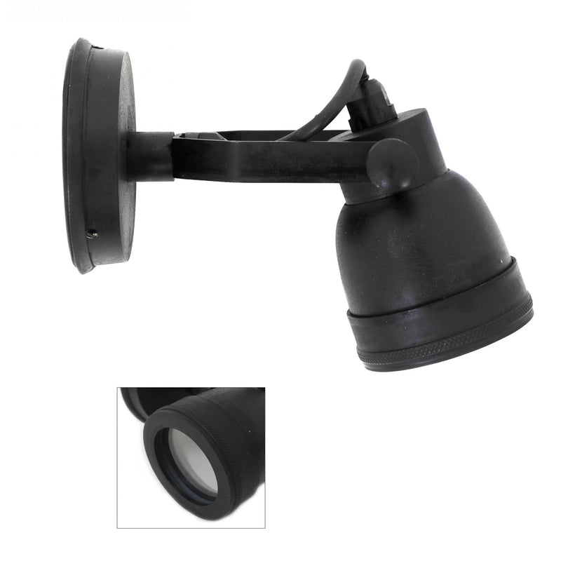 Indigo Buitenlamp Zwart – Opbouwspot van Messing IP54 | GU10