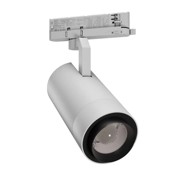 Pava 2 LED Railspot 19-42W Instelbaar 20-45° Wit/Zwart