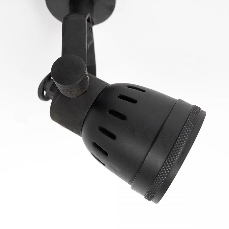 Indigo Mini Opbouwspot Zwart Messing – Draaibaar GU10 Spotlamp