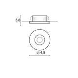 Fill-R Mini LED Inbouwspot Zwart 3000K/4000K Compact Ø45mm
