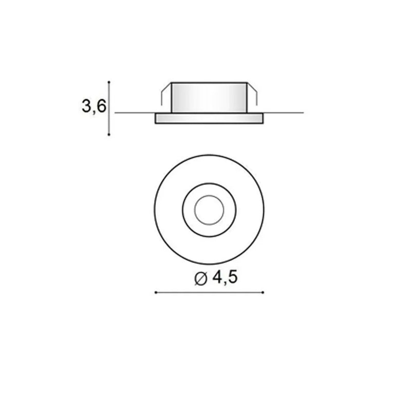 Fill-R Mini LED Inbouwspot Zwart 3000K/4000K Compact Ø45mm