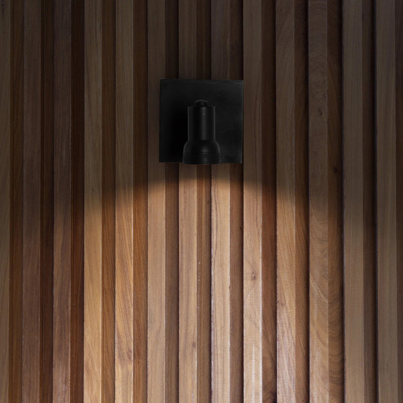 Indigo Mini Swirl Wandspot Zwart – GU10 Opbouwlamp Ø5 cm