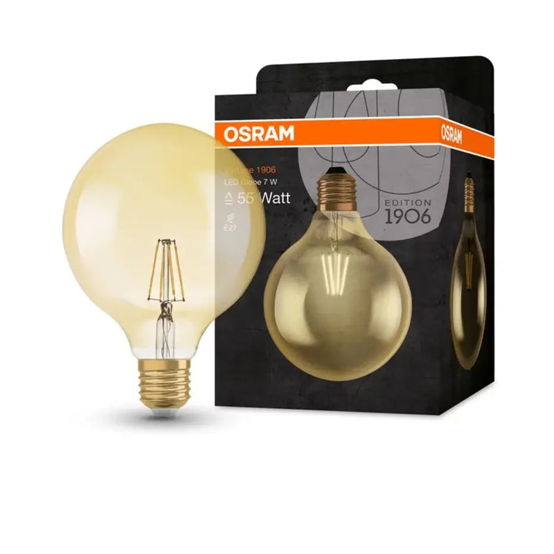 LED Lamp - E27 - Filament - 6.5W 720lm - 2400K Extra Warm Wit Licht | Vintage 1906 Globe 52