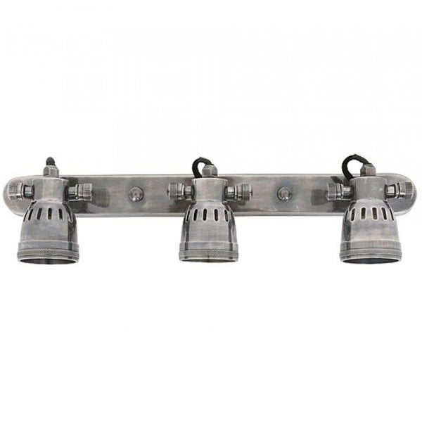 Indigo Triple Opbouwspot Zilver Messing – 3x Draaibare GU10 Spots