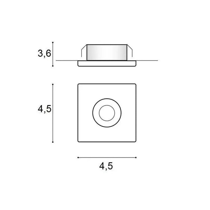 Fill-S Mini LED Inbouwspot Aluminium Wit/Zwart 3000K/4000K