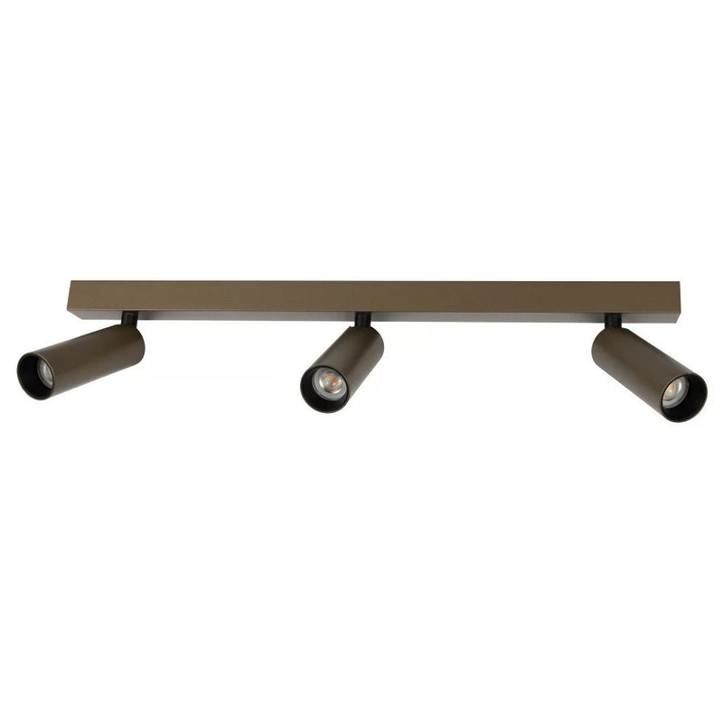 Vigo 3 Opbouwspot Brons – 3x GU10 | Moderne Plafondlamp Aluminium