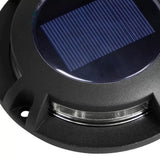 Solar Decklight Zwart – Opbouw Vloerspot LED 8x Super Bright IP44