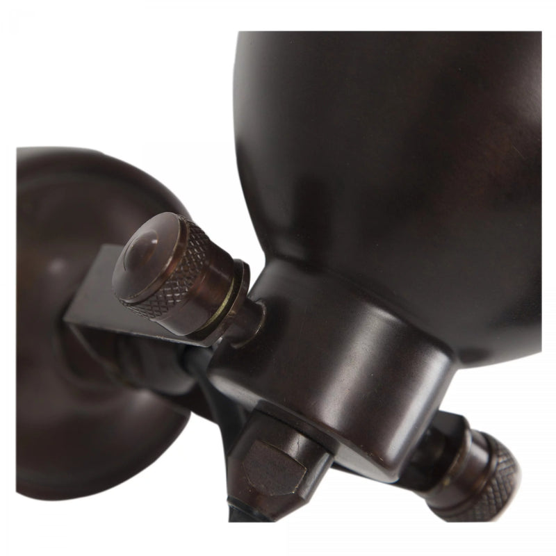 Maxim Opbouwspot Brons Messing – Draaibare Wandlamp E14 Fitting