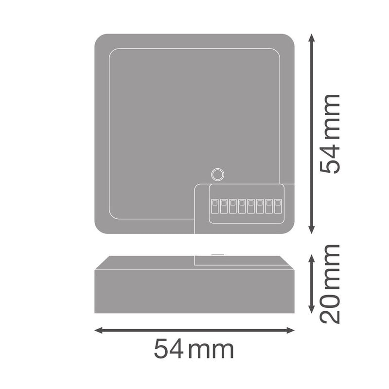 LED Bulkhead Plafond / Wand armatuur Combo Toebehoren | Daglicht en Beweging Sensor | Dimstep - 20% standby Modus - Type Combo