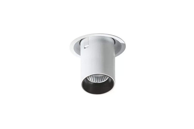 Luna-L LED Dimbare Downlight Aluminium Wit/Zwart 15W 3000K