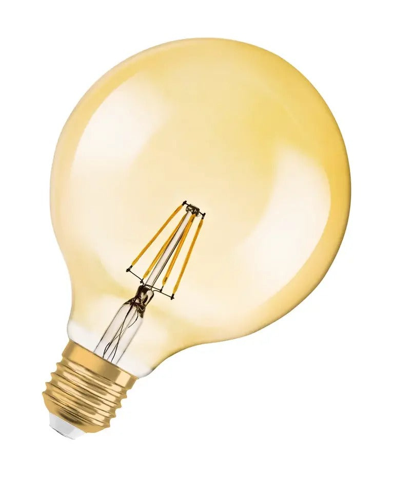 LED Lamp - E27 - Dimbare Filament Vintage Globe 55 - 6.5W 725lm - 2400K Extra Warm Wit Licht | Vintage Globe 55