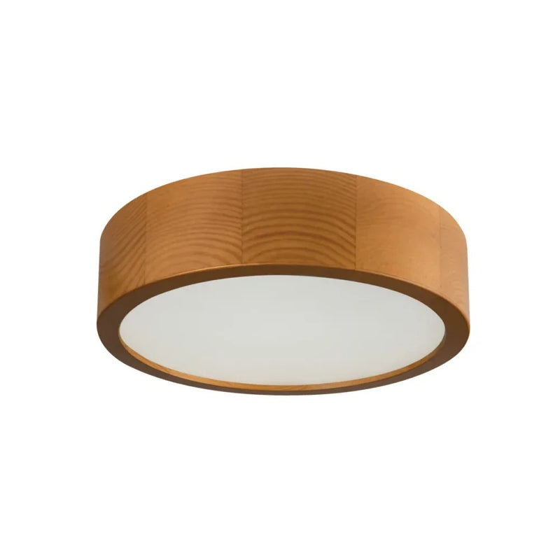 Jasmin Houten Plafondlamp met Glas – 3 Maten – 5 Kleuren