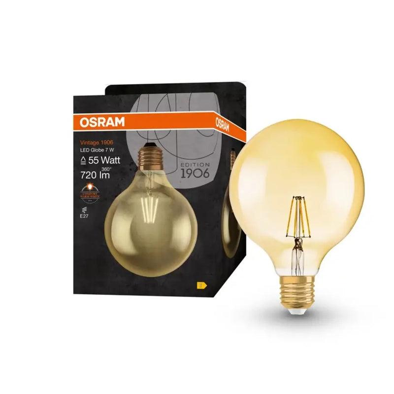 LED Lamp - E27 - Filament - 6.5W 720lm - 2400K Extra Warm Wit Licht | Vintage 1906 Globe 52