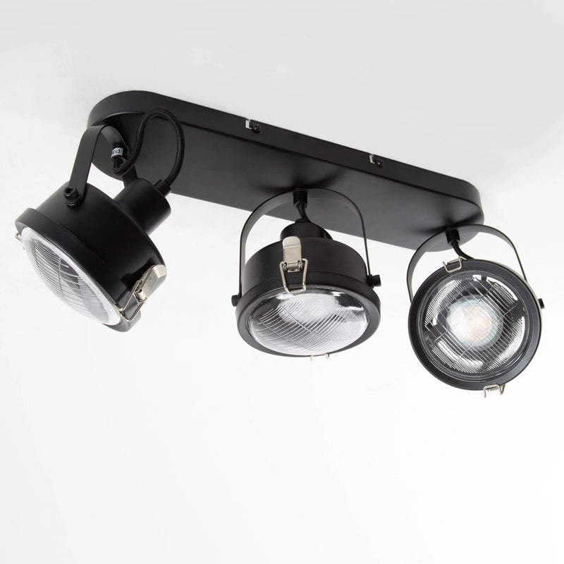 Satellite 3 Spotlamp Zwart – 3x GU10 Draaibare Wand-/Plafondspot