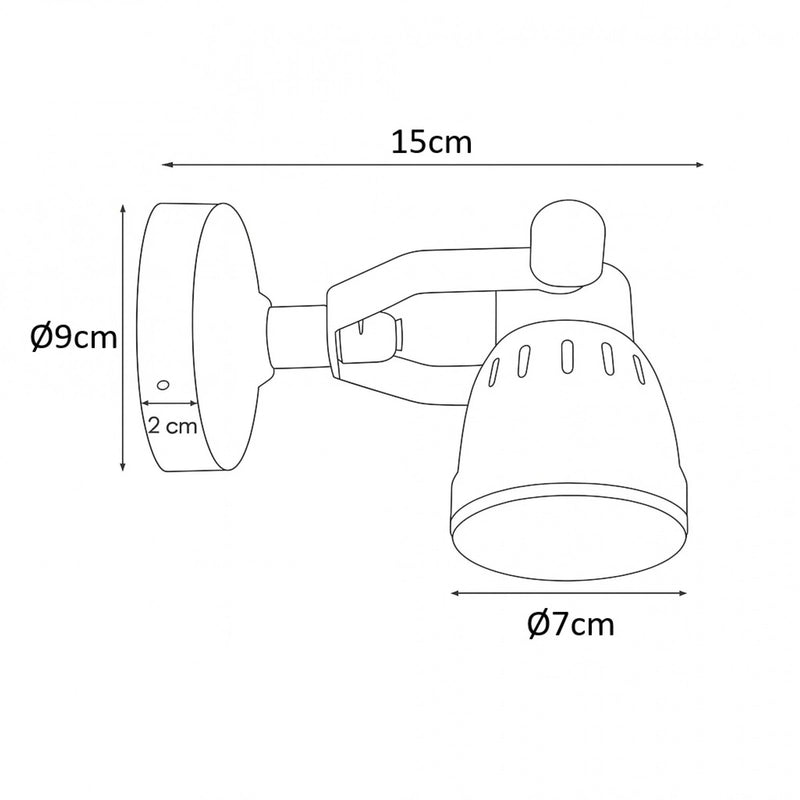 Indigo Spotlamp Antiek Zwart – GU10 Wand-/Plafondspot van Messing
