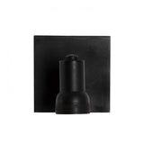 Indigo Mini Swirl Wandspot Zwart – GU10 Opbouwlamp Ø5 cm