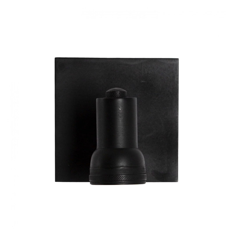 Indigo Mini Swirl Wandspot Zwart – GU10 Opbouwlamp Ø5 cm