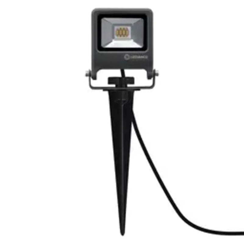 LED Breedstraler Endura Spike Zwart 10W 800lm - IP65 - 830 Warm Wit