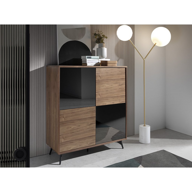 Angel Cerda - Staande Lamp In Calacatta Marmer, Verguld Staal En Wit Glas