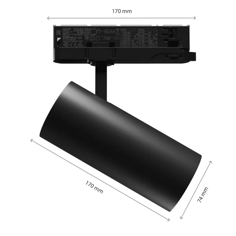 Andromeda 2 LED Railspot Wit/Zwart 15W-27W 36°-60° 3000K/4000K