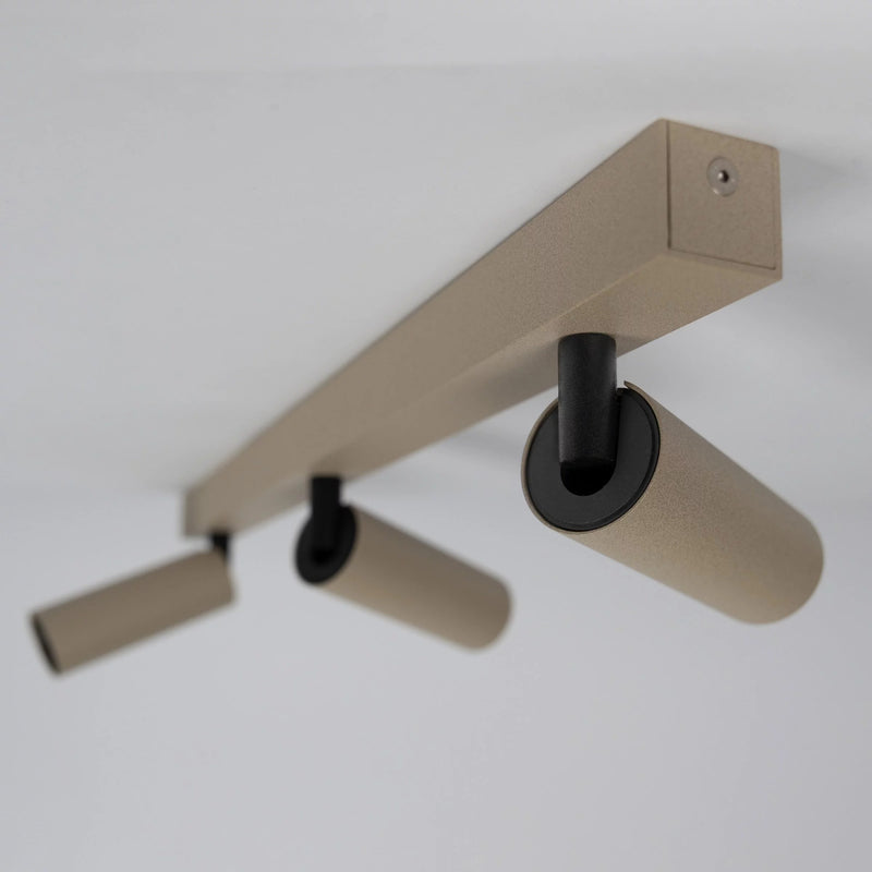 Vigo 3 Opbouwspot Champagne – 3x GU10 LED Spot | Modern Aluminium