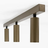 Vigo 3 Opbouwspot Brons – 3x GU10 | Moderne Plafondlamp Aluminium