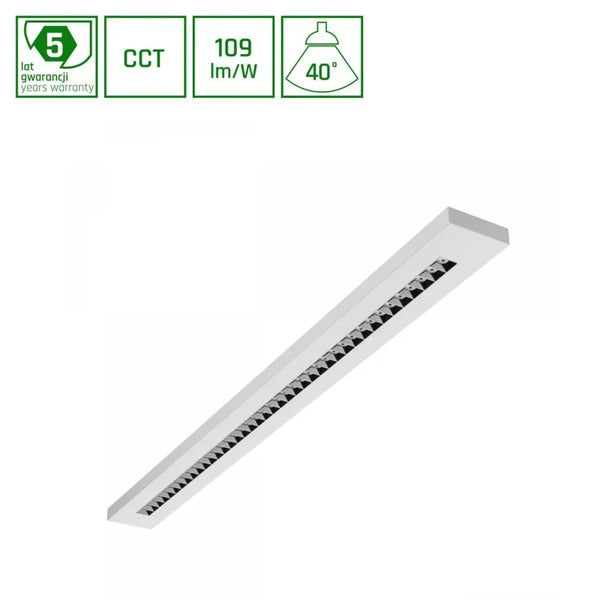 Plank LED Multi CCT Armatuur Wit/Zwart 20W-40W 2700K-6000K