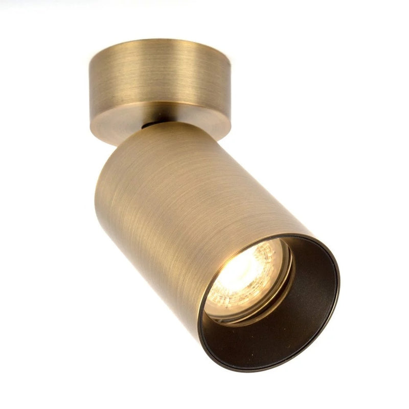 Mila 1 Rond Opbouwspot – Messing Plafondspot, Verstelbaar & Modern Design