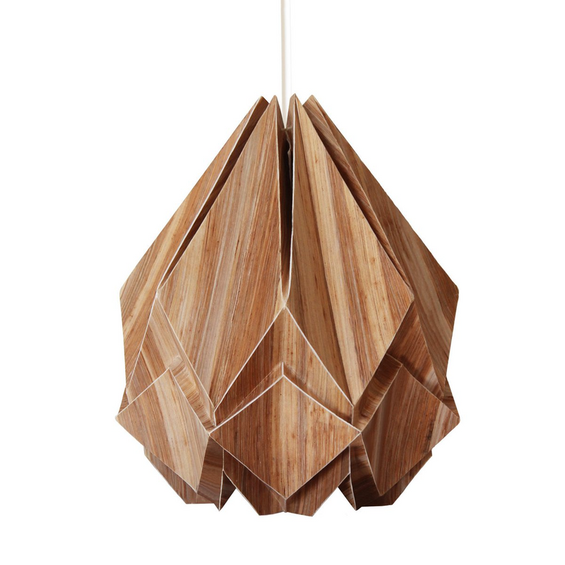 Tedzukuri Atelier - Origami Hanglamp In Ecowood En Papier - Maat M